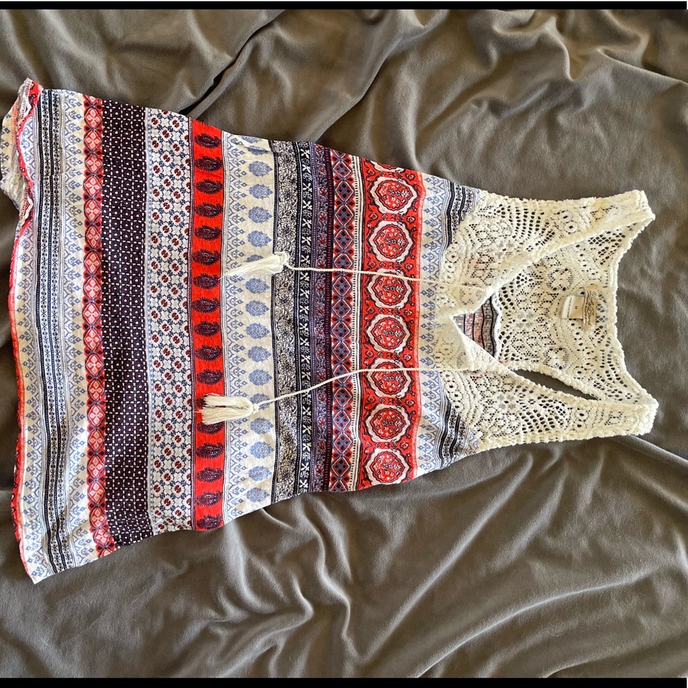 Lucky 🍀 Brand macramé Liberty tank